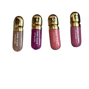 Anne Klein Lip Gloss Set - Brown, Purple, Pink Shades